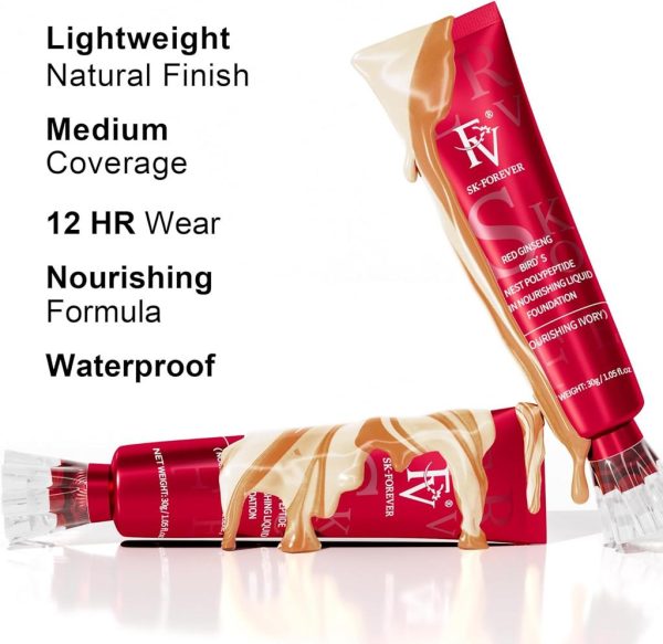 Fv Foundation Waterproof With Medium Coverage, Oil-free & Long Lasting